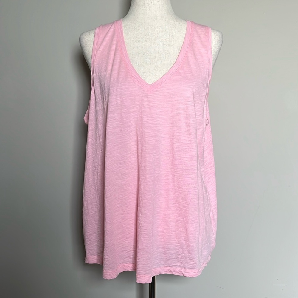 Madewell‎ V-Neck Baby Pink Tank Top Size 1X